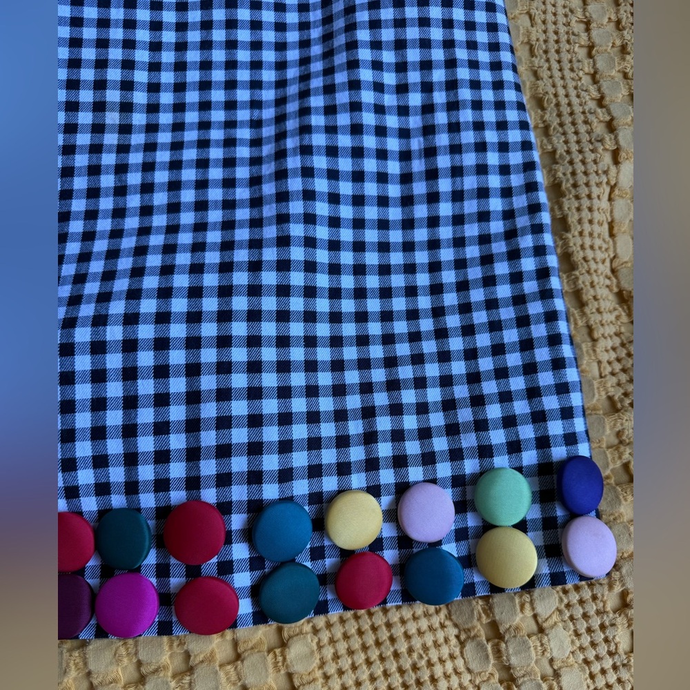 Carlisle Monochrome Checkered pencil skirt, size M - Picture 4 of 6